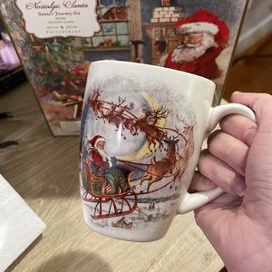 Nostalgic Santa mugs, never used - Santa’s Journey Set, set of 4